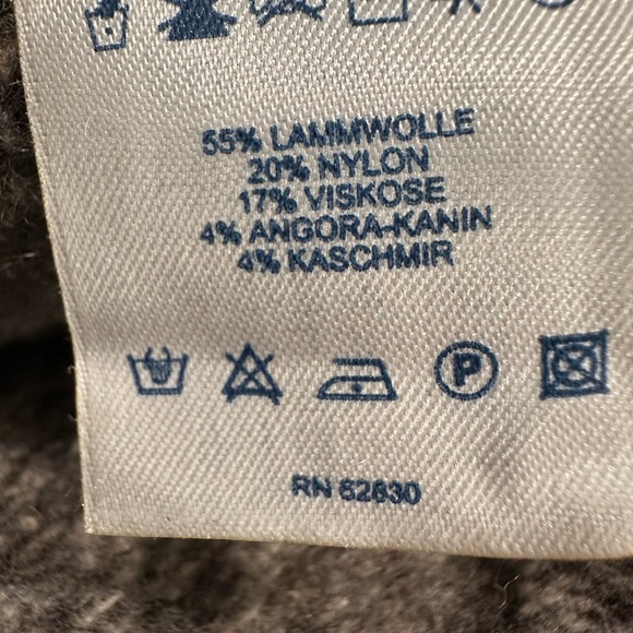 Lands' End Heathered Gray Cardigan Sweater - Picture 4 of 4